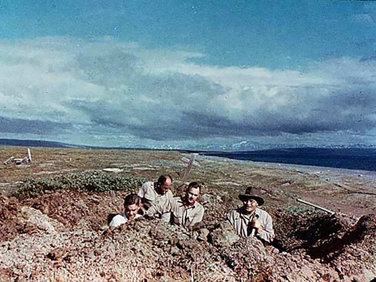 The first Brevig Mission dig, in 1951.