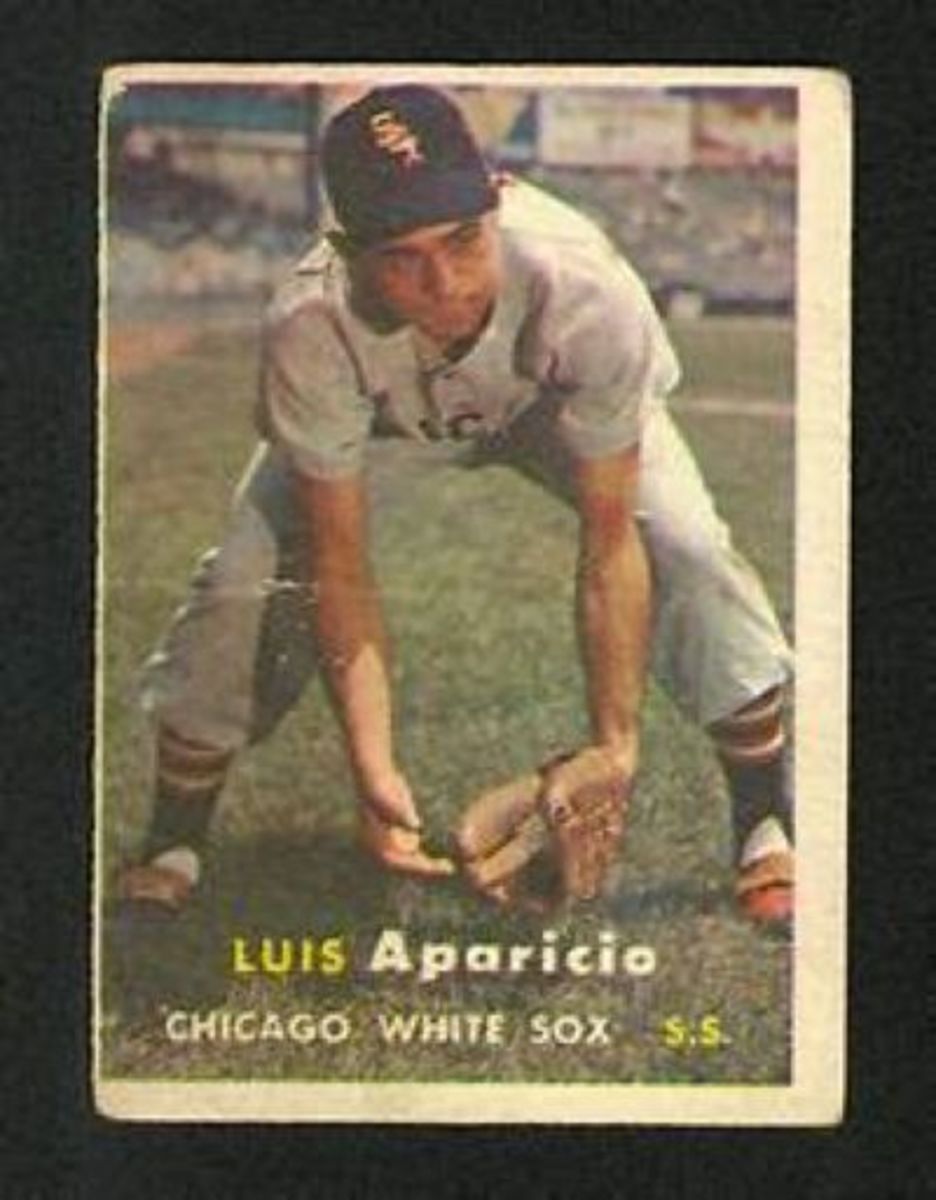 MLB White Sox 11 Luis Aparicio Blue 1968 Throwback Men Jersey
