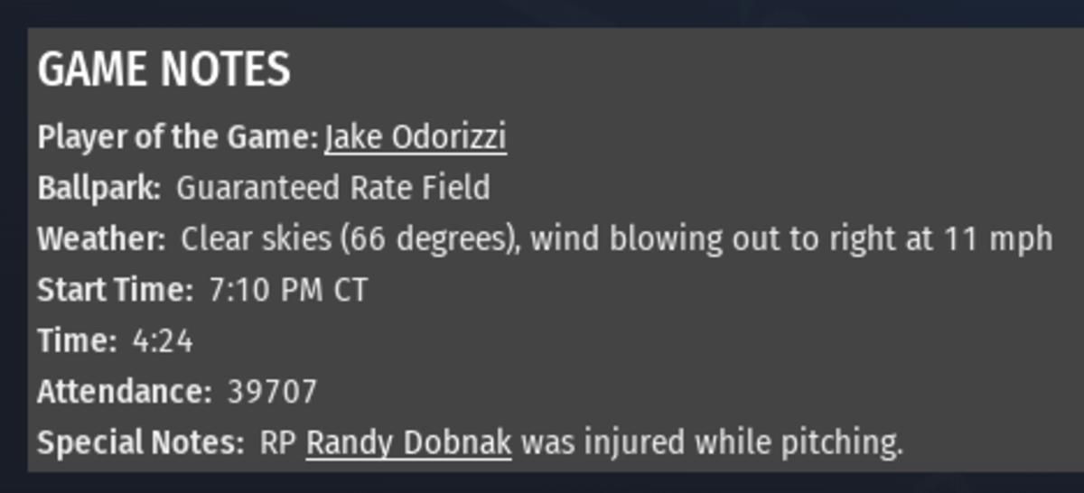 White Sox OOTP 5-29-2020 Part 4