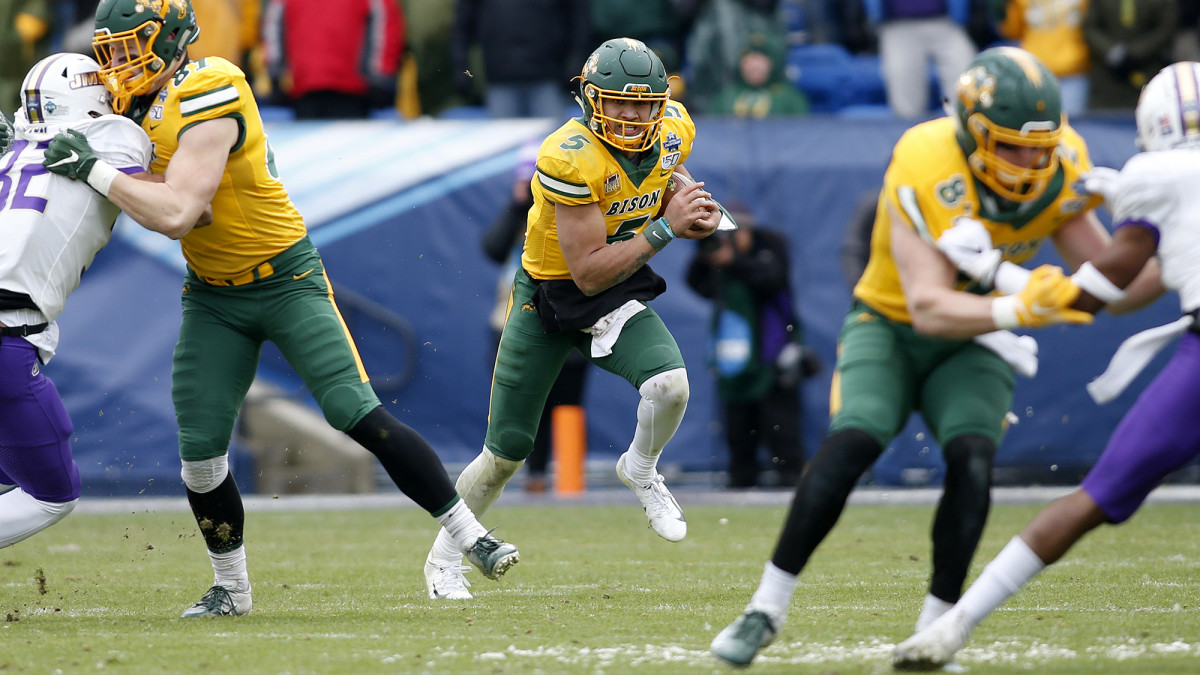 In the FCS title game, Lance threw just 10 passes but ran for 166 yards as the Bison beat James Madison.