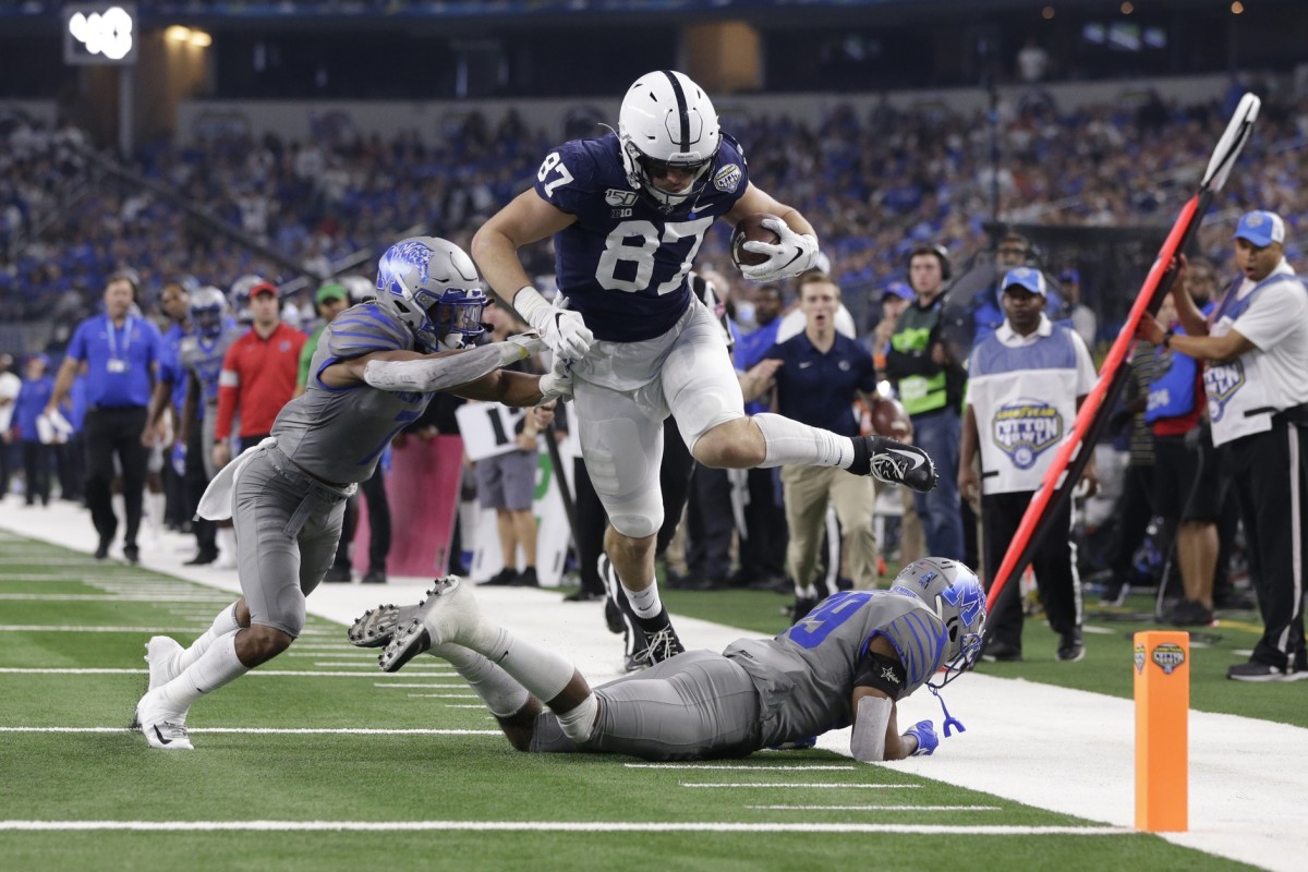 AllAmerican tight ends Pat Freiermuth and Kyle Pitts look like future
