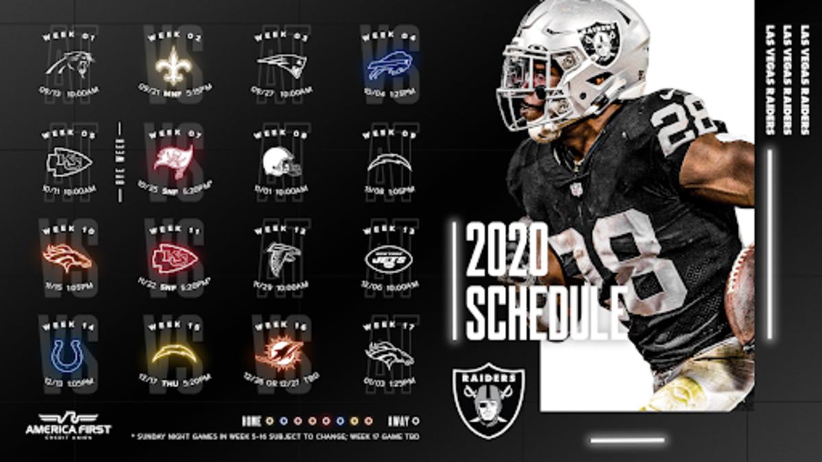 raiders schedule