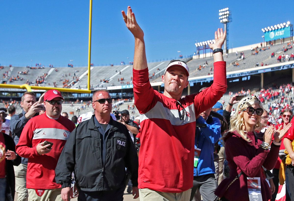 Lincoln Riley shows Sooner Nation his appreciation after another win over Texas.
