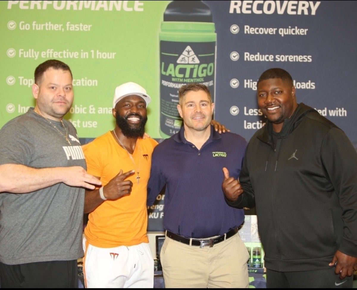 Derin Graham (second from left) and Chris Beaty did a lot of business events together.
