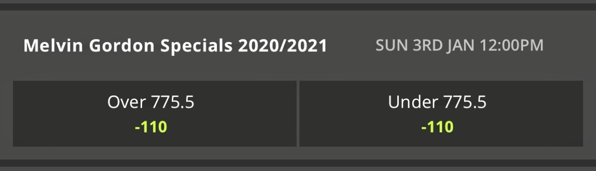 Odds courtesy of DraftKings Sportsbook