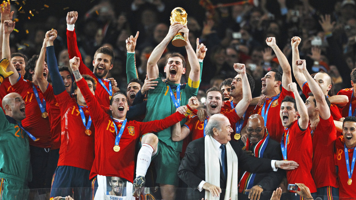 Spain wins the 2010 World Cup