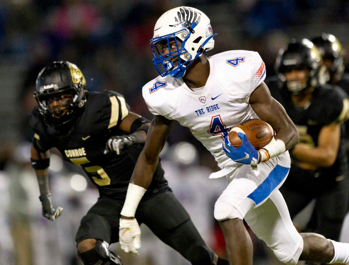 McCaskill on the run against arch rival Conroe.