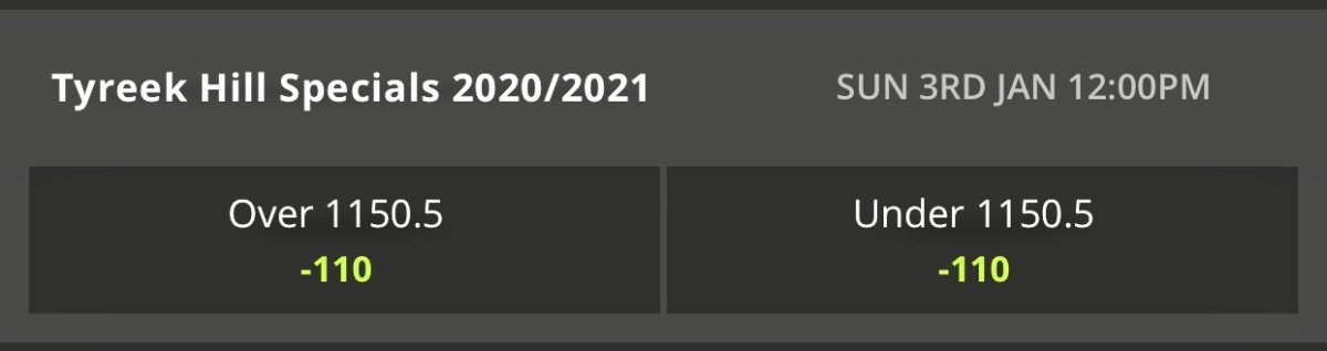 Odds courtesy of DraftKings Sportsbook