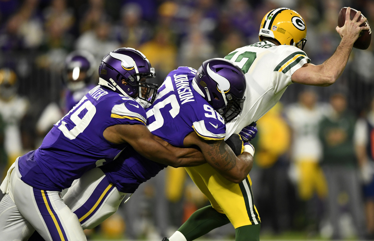 Johnson with the Vikings.