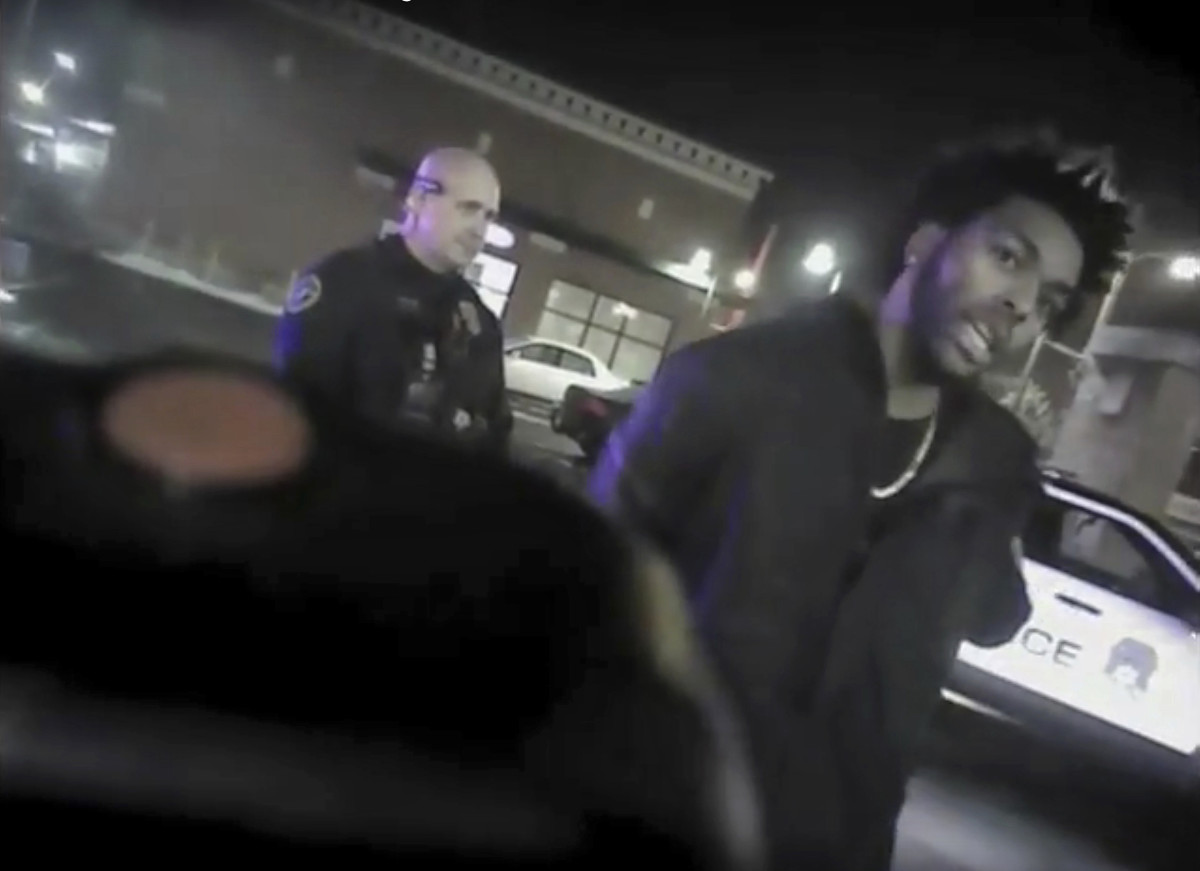 Brown, with Milwaukee PD, on the night of his arrest in 2018.