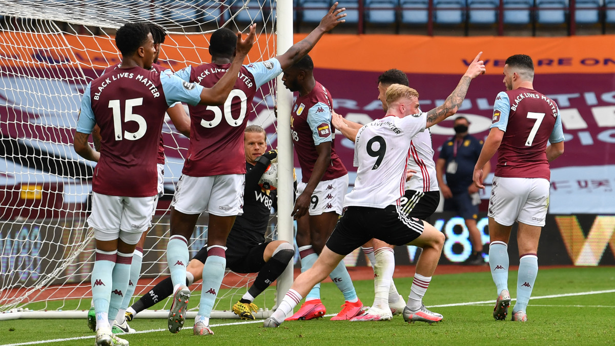 Sheffield United thought it had scored vs. Aston Villa
