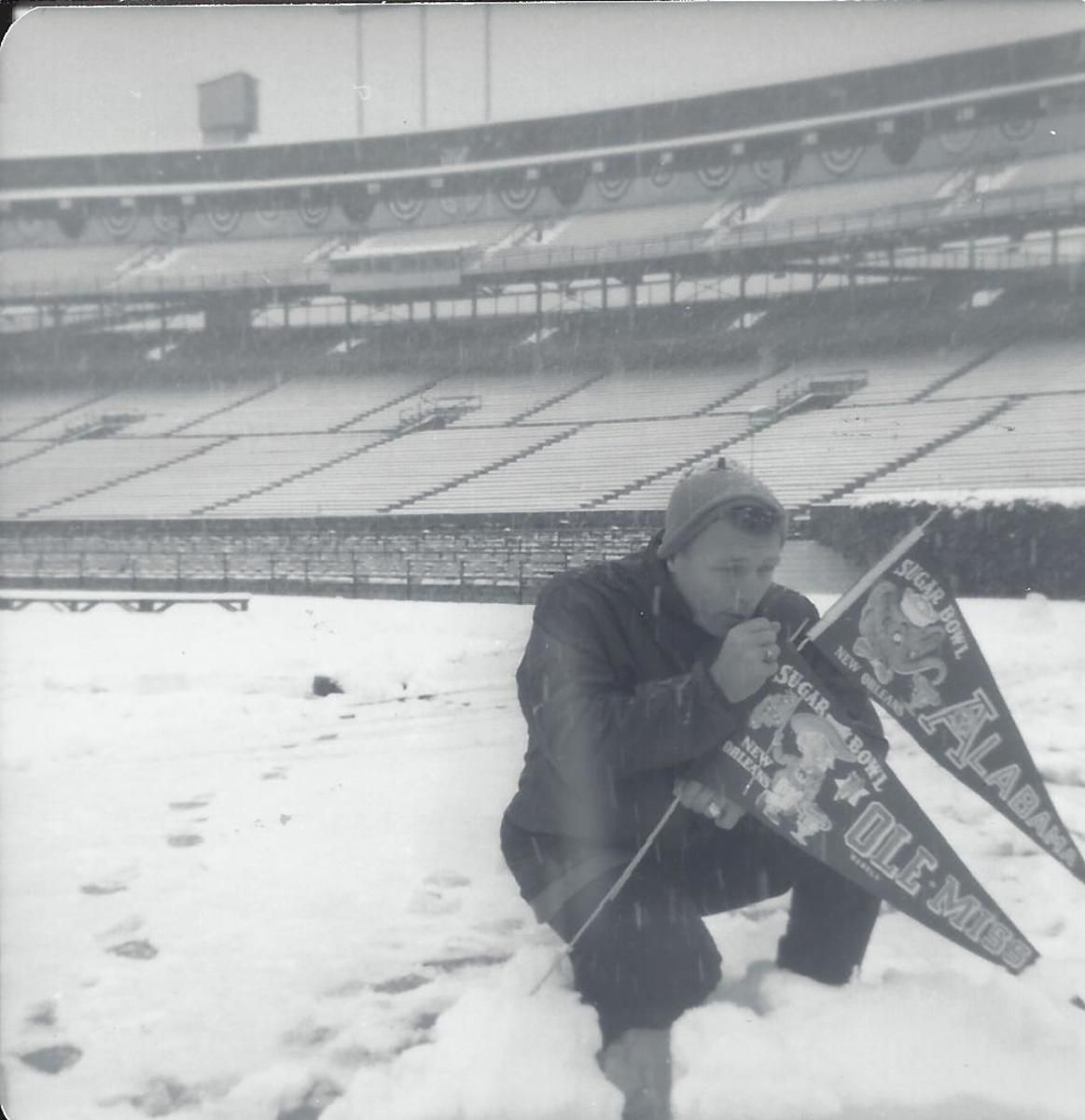 Alabama assistant coach Jimmy Sharpe the day before the Sugar Bowl.