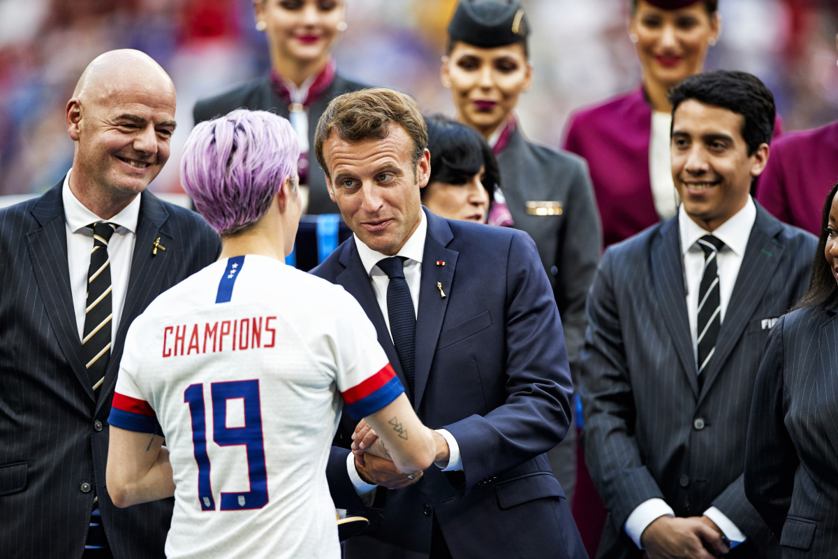 A nonhandshake can signal a snub—but the existence of one can point to a higher ground taken (as Megan Rapinoe did with FIFA president Gianni Infantino last summer).