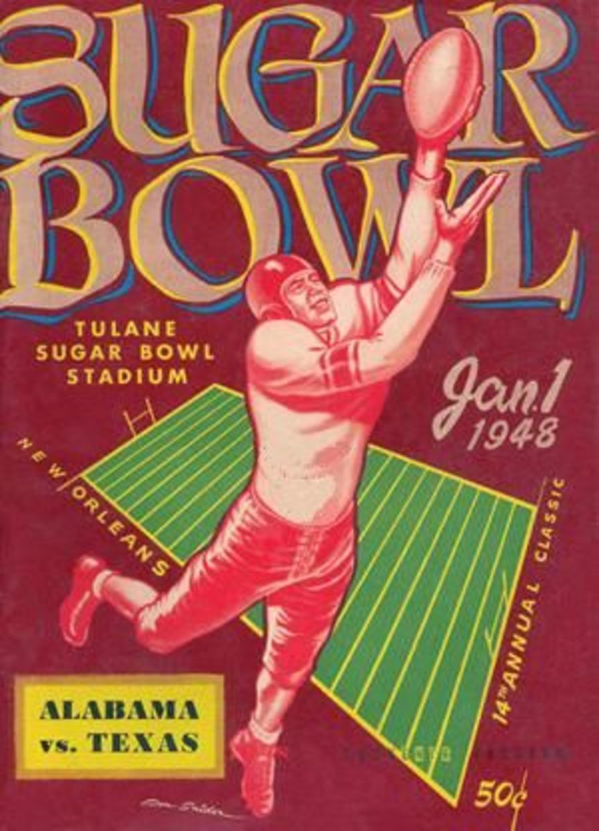 1948 Sugar Bowl cover, Alabama vs. Texas