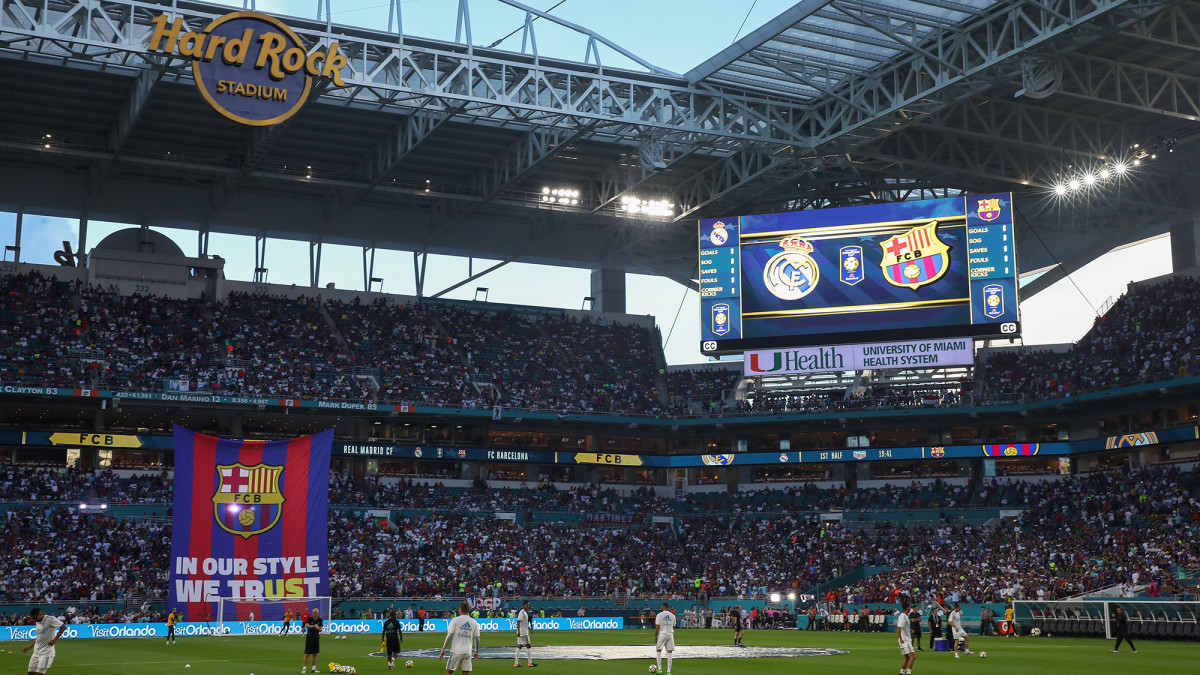 Barcelona and Real Madrid played in Miami in 2017