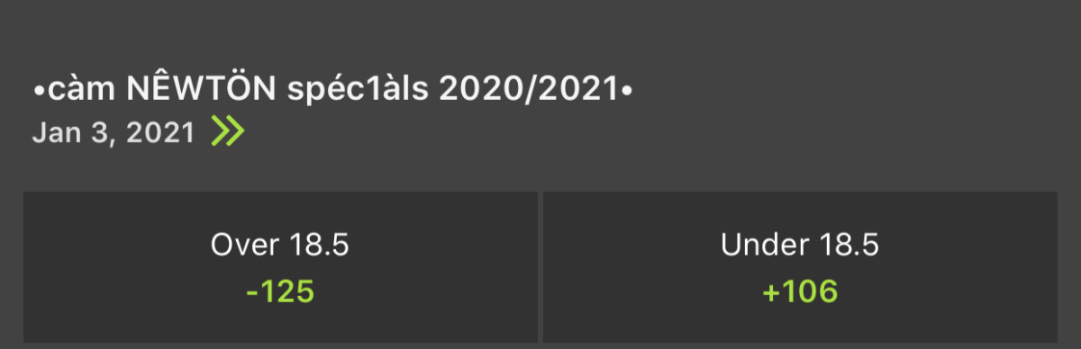 Odds via DraftKings Sportsbook
