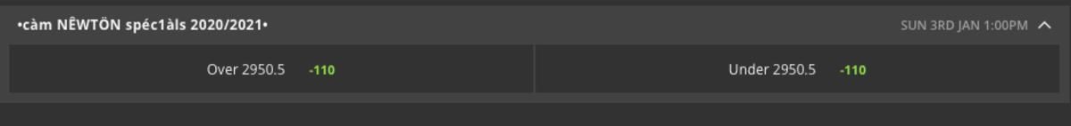 Odds via DraftKings Sportsbook