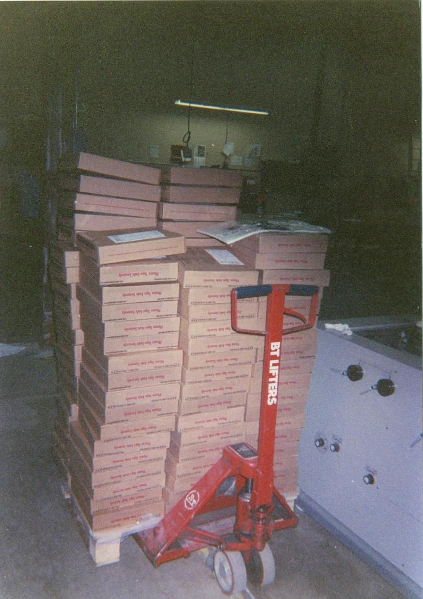 Kelly's shipment of his draft evaluations prior to being mailed.