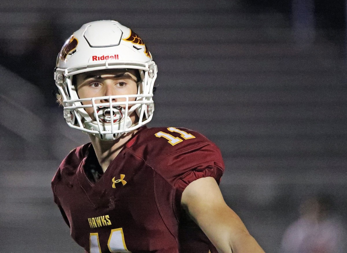 Ankeny's Brody Brecht is among the players on the SI All-American watch list. (Lee Navin/Des Moines Register-Imagn Content Services)