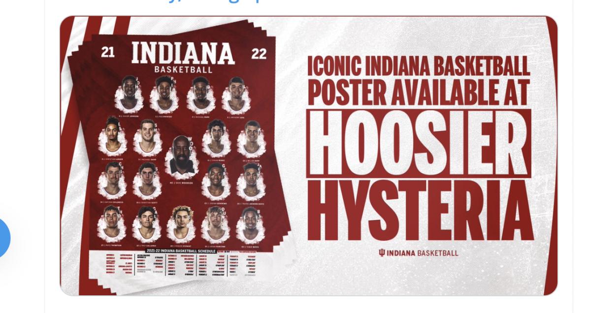 Indiana Basketball Schedule Posters Available at Hoosier Hysteria