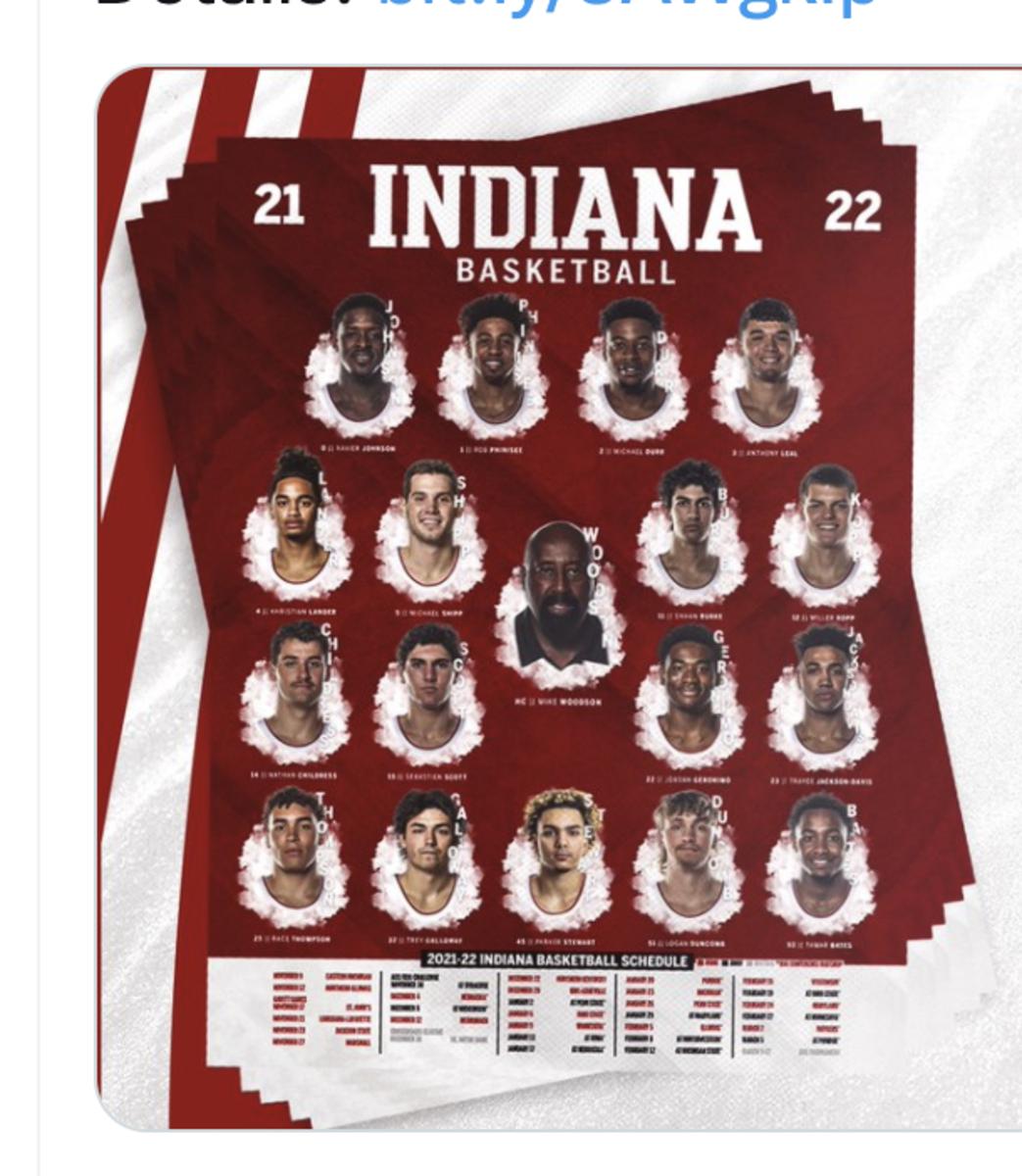 Iu Basketball Schedule 2022 Indiana Basketball Schedule Posters Available At Hoosier Hysteria - Sports  Illustrated Indiana Hoosiers News, Analysis And More