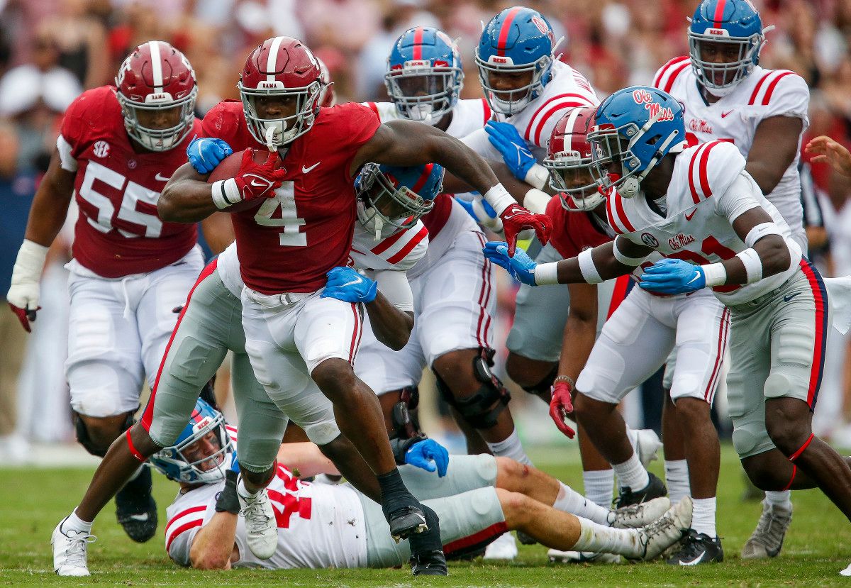 Brian Robinson, Jr. turned in a career performance against Ole Miss.