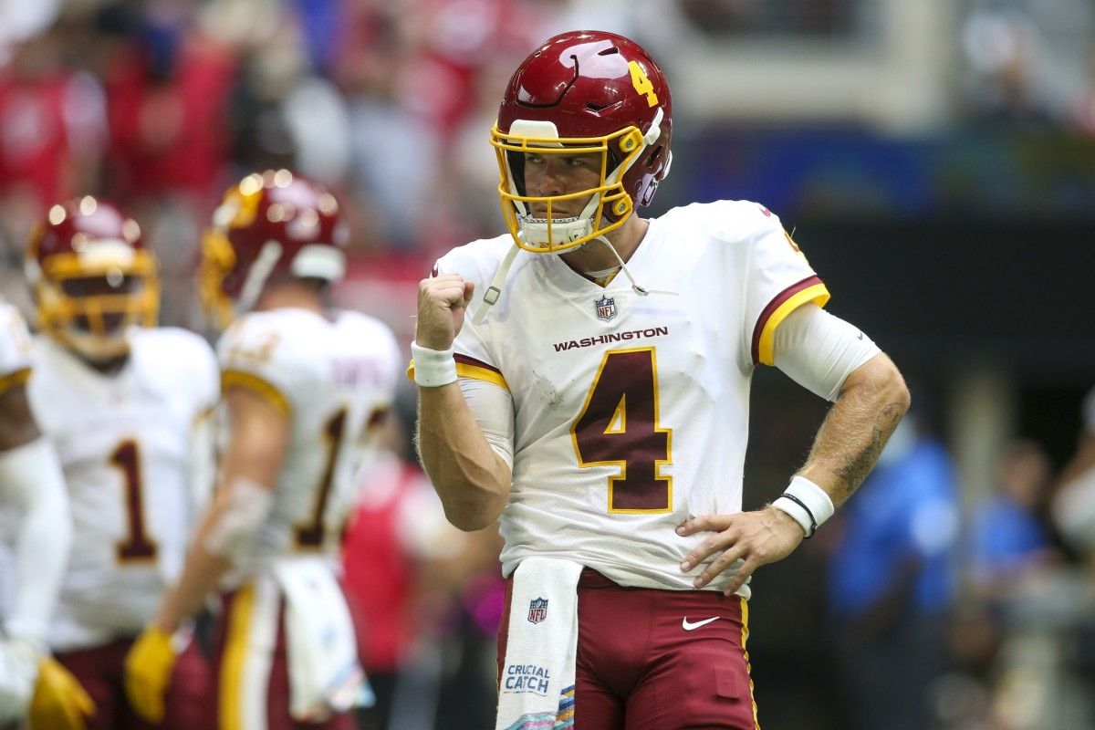 Washington Football Team quarterback Taylor Heinicke (4)