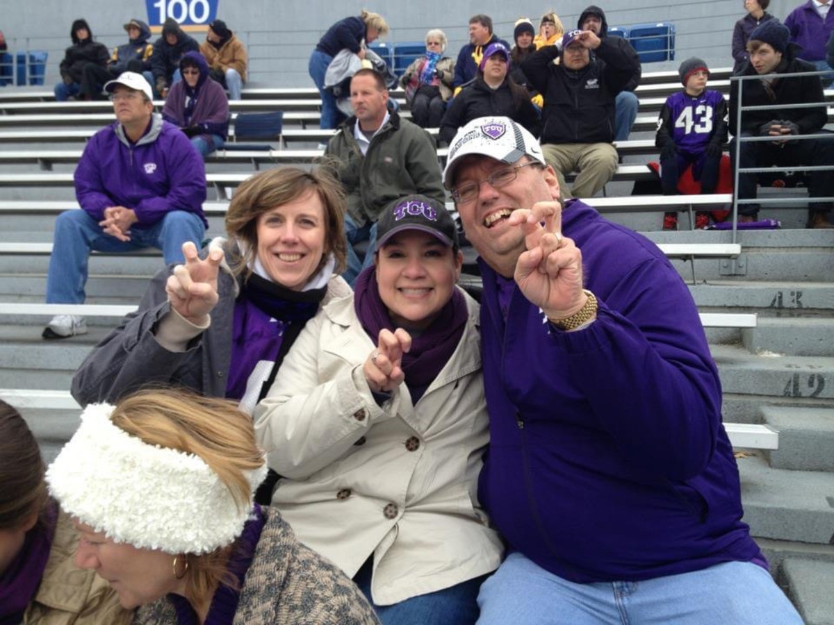 November 3, 2012. It was cold but the Frogs get the win in double overtime over West Virginia.