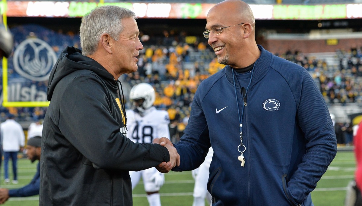 IowaKirkFerentzPennStateJamesFranklin