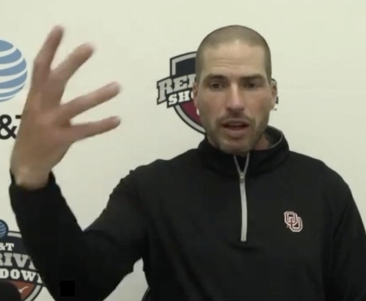 WATCH Oklahoma Sooners Alex Grinch Texas postgame Sports Illustrated