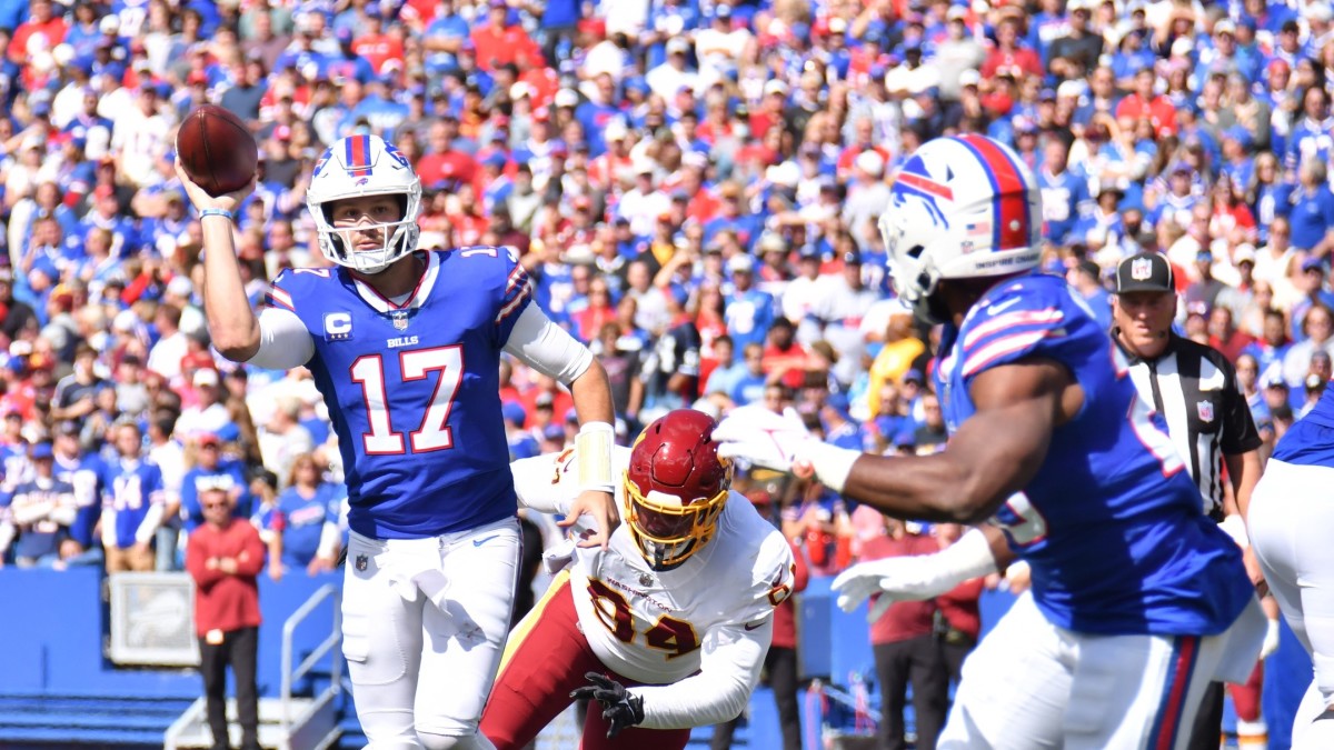 Bills QB Josh Allen (17) made a quantum leap after his second year in the NFL.