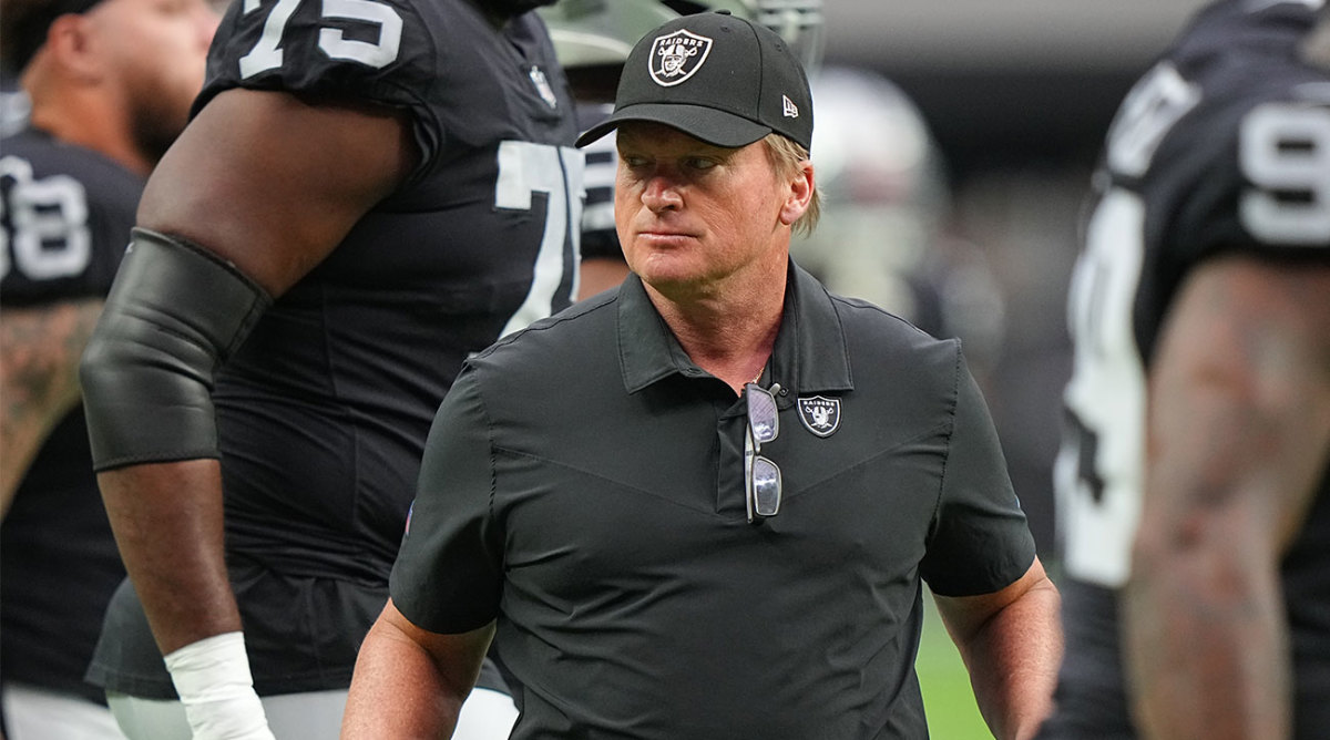 Jon Gruden with the Raiders