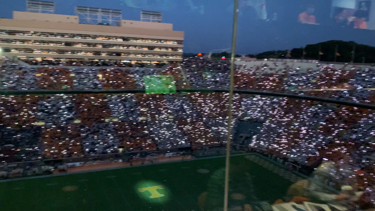 Watch Neyland Stadium Shows Off MindBlowing Light Show Prior to