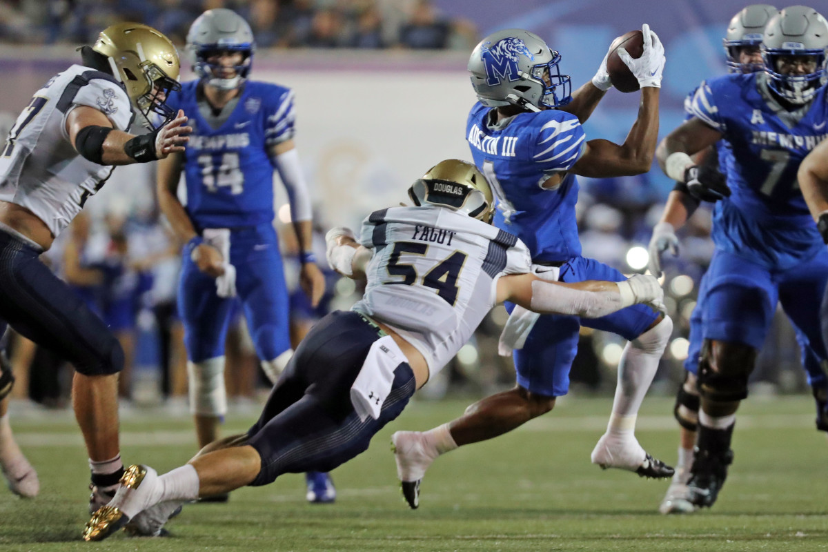 Memphis wide receiver Calvin Austin is one of the most dynamic playmakers in college football.