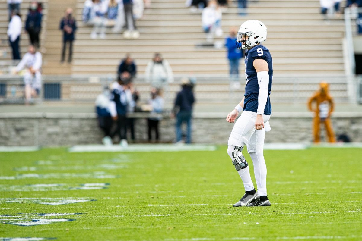 Penn State quarterback Christian Veilleux during spring practice at Beaver Stadium. (Mark Alberti/USA Today Sports)
