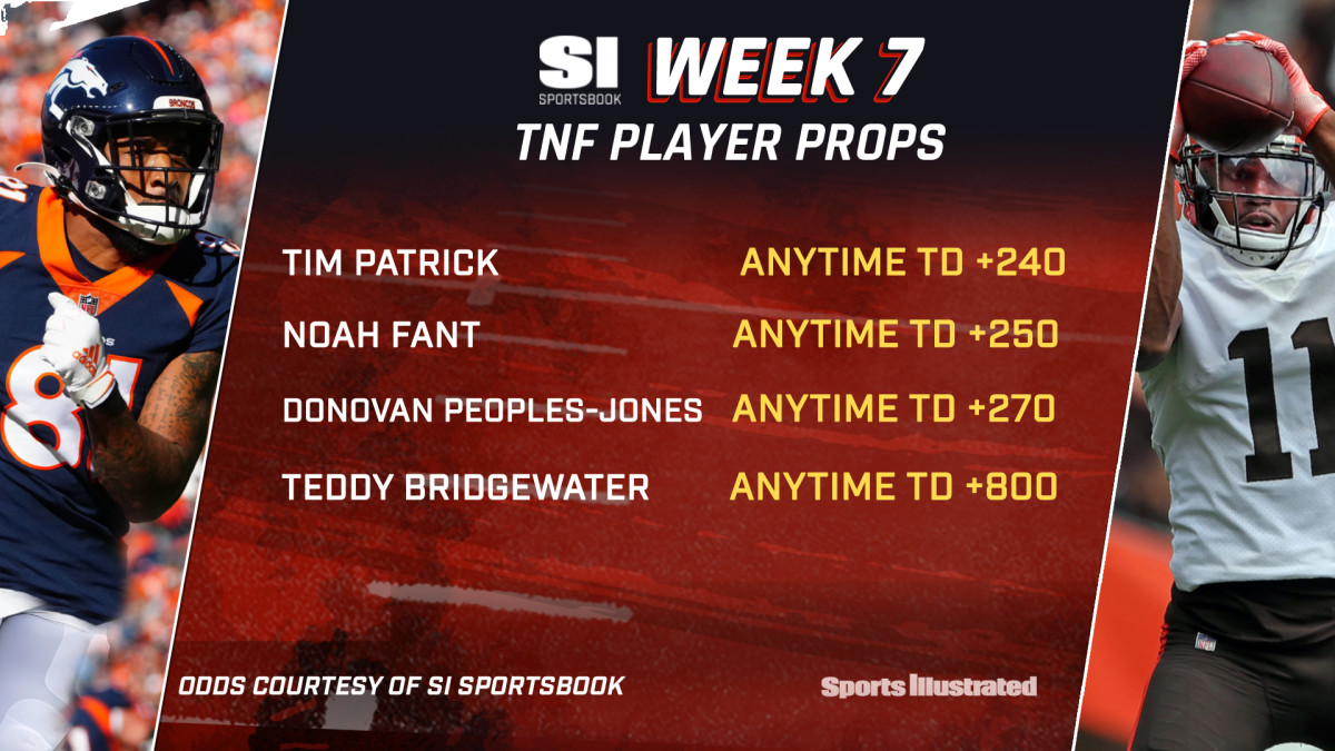 Week 7 Thursday Night Football Player Props - Sports Illustrated