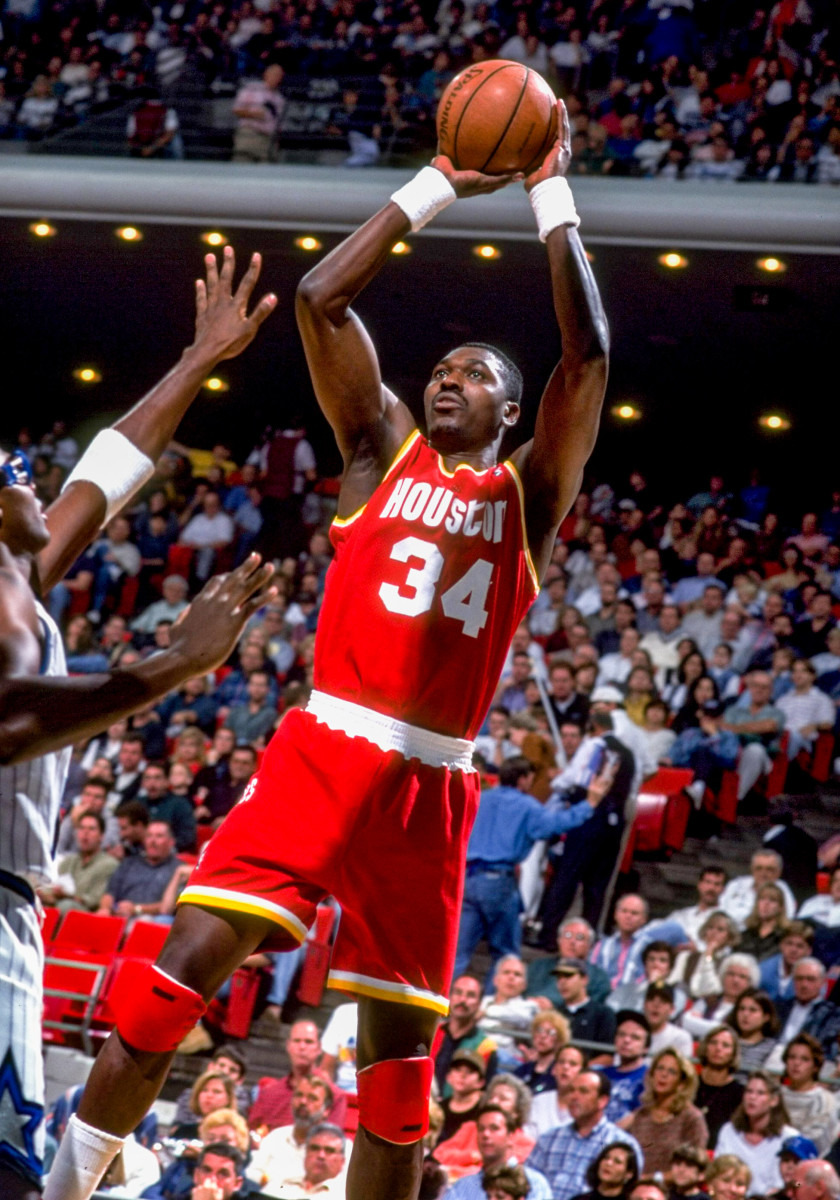 Hakeem Olajuwon of the Rockets