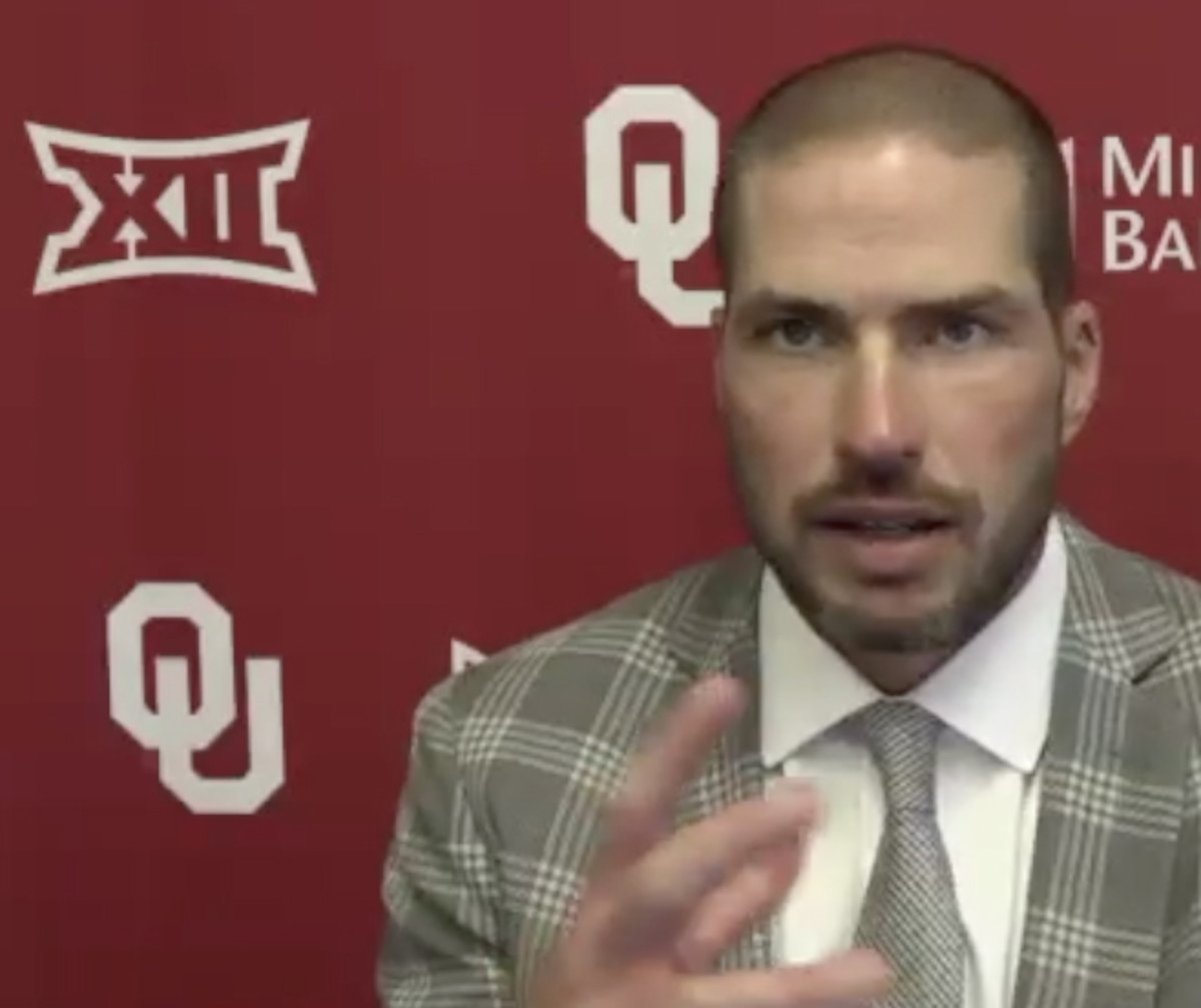 WATCH Alex Grinch OklahomaKansas Postgame Sports Illustrated