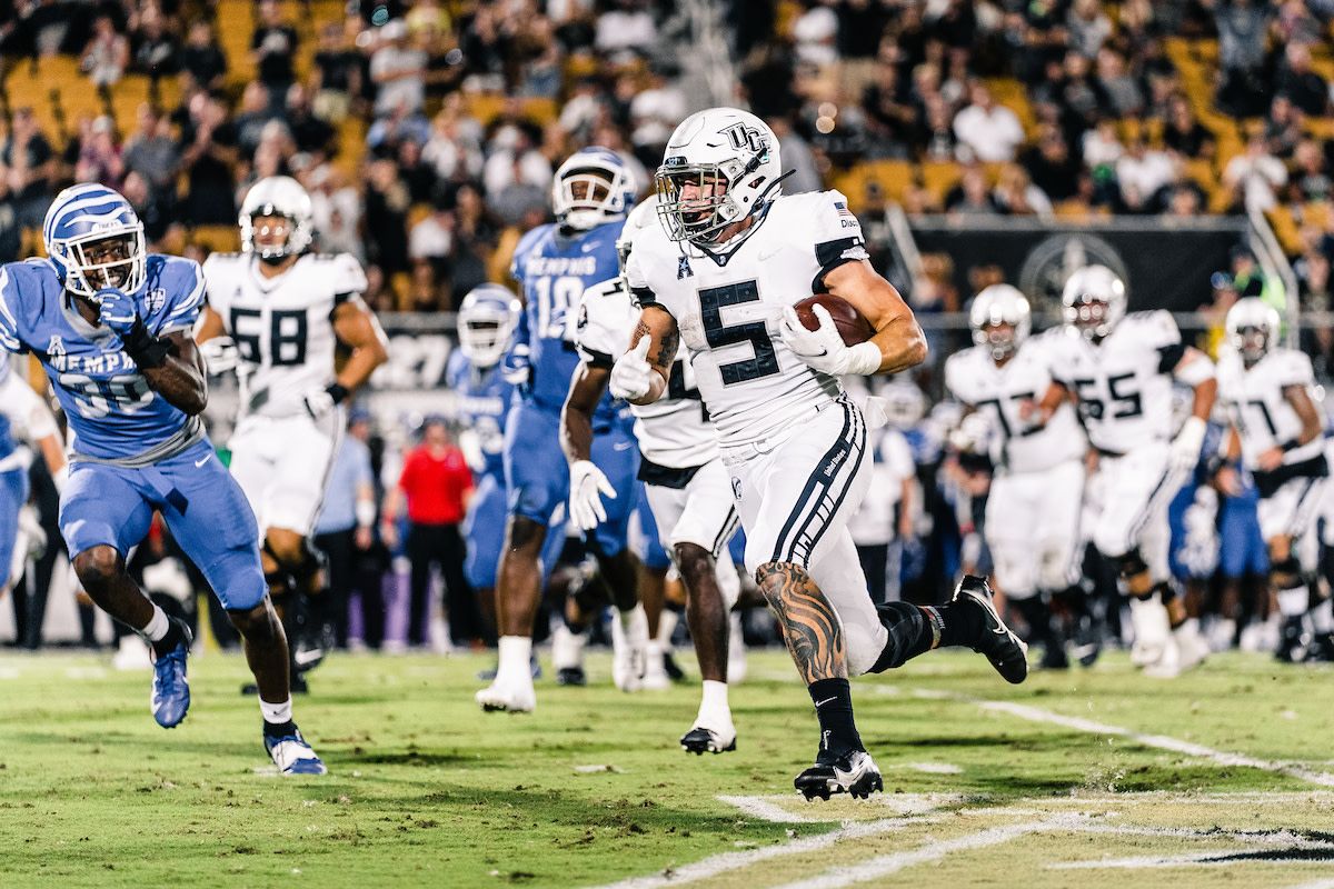 Great Angle To See Isaiah Bowser Tote The Football And Show Off The Cool Uniform Design