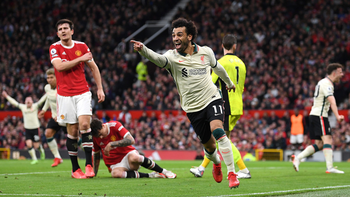 Mohamed Salah scores a hat trick for Liverpool vs. Man United