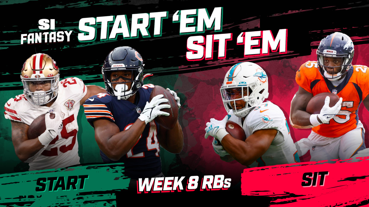 Start 'Em, Sit 'Em Fantasy Football Week 8: Running Backs