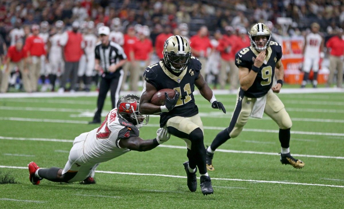 New Orleans Saints running back Alvin Kamara (41)