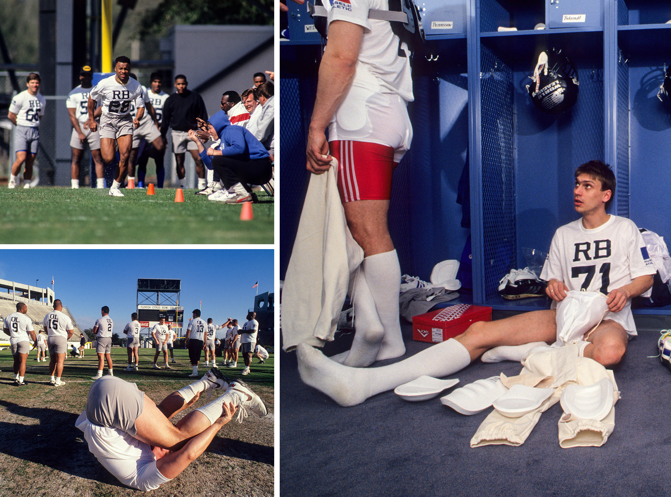 Scenes from the World League tryout in 1991