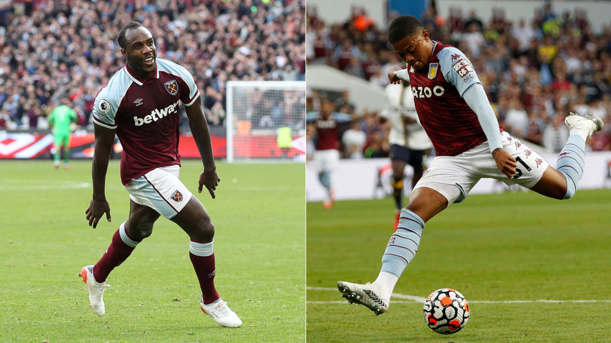 Jamaica's Michail Antonio and Leon Bailey