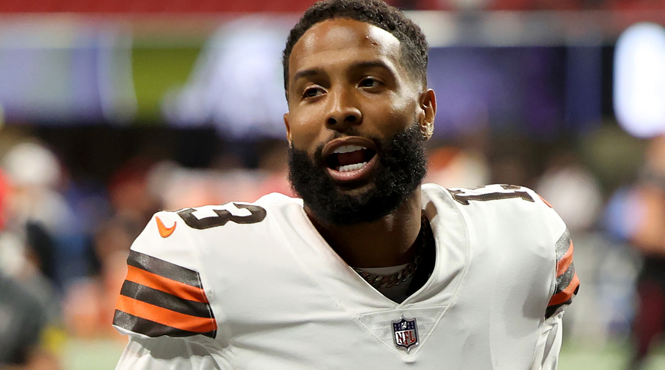 Odell Beckham Jr. on the field for the Browns.