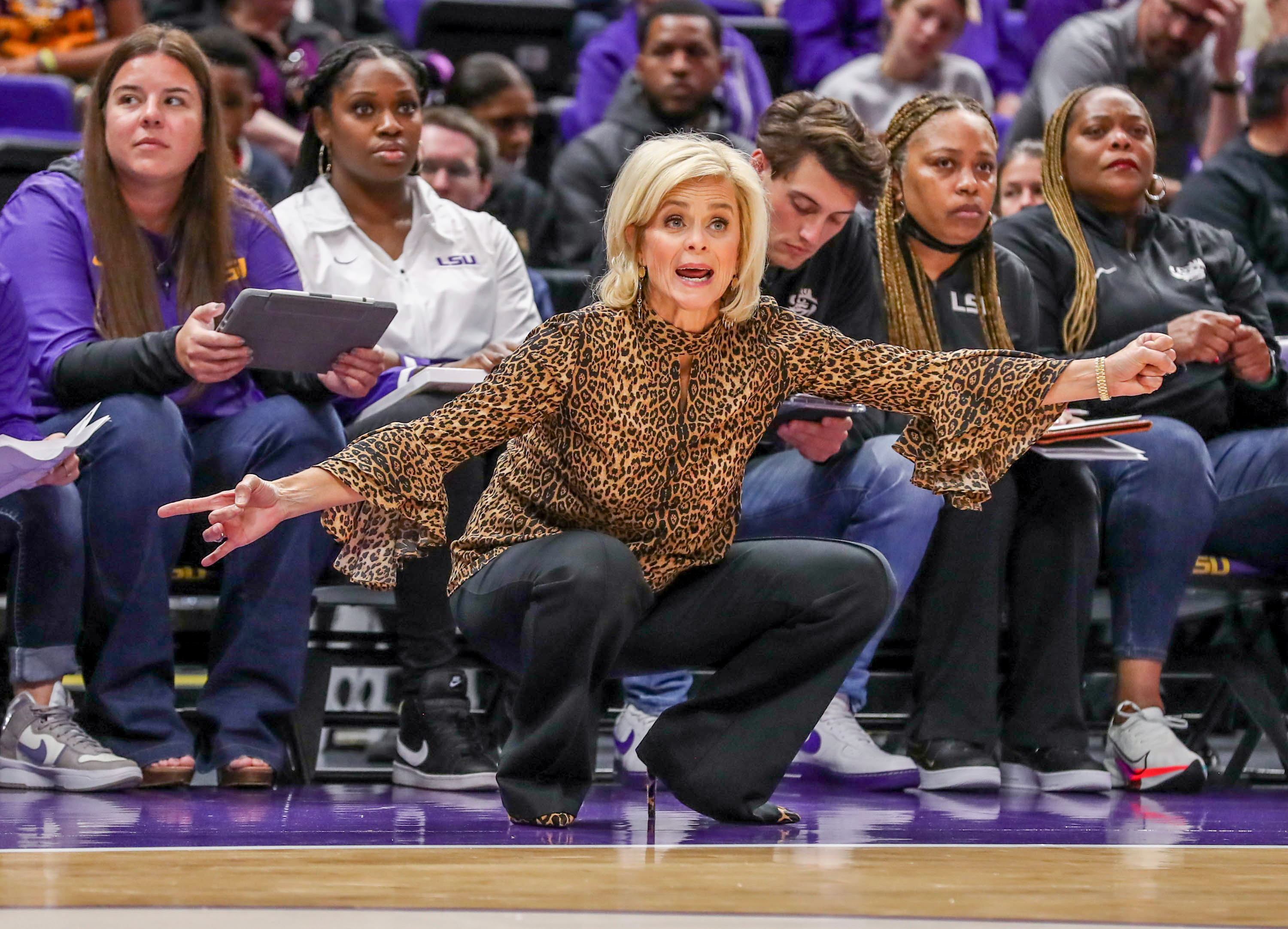 Mulkey hopes to lead LSU to its first national championship in the program's history. 