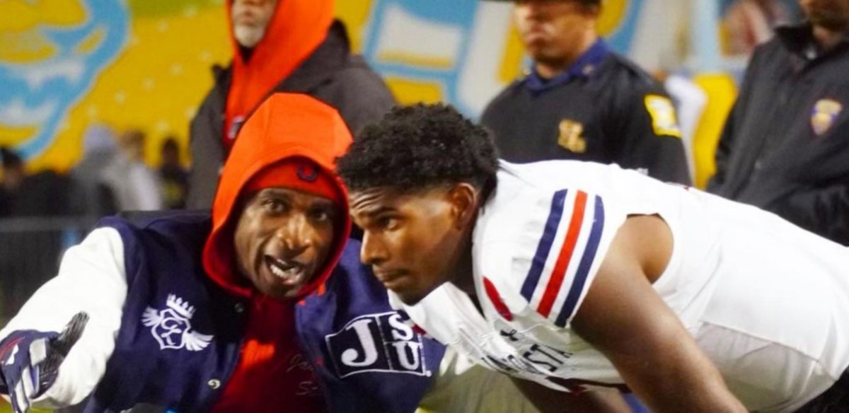 Jackson State's Head Coach Deion Sanders and QB Shedeur Sanders