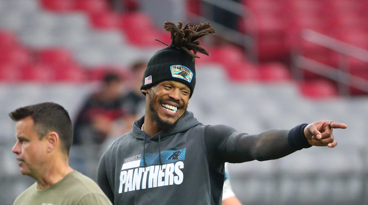 Cam Newton with the Panthers.