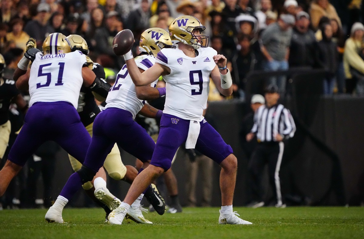 Dylan Morris throws one of his 52 passes against Colorado.