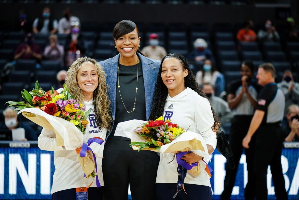 Tammi Reiss, Tina Thompson, Sharnee Zoll Virginia Cavaliers women's basketball